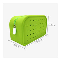 Silicone Cosmetic Bag Macaron Colors Silicone Makeup Bag Easy to Clean for Women