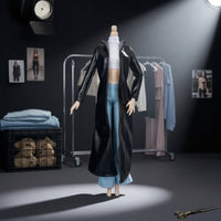 Doll Coat with Pants Flared Doll Jacket and Pants Set Handmade for Dress-up Play