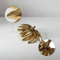 Banana Ornament Gold Banana Sculpture Metal for Office