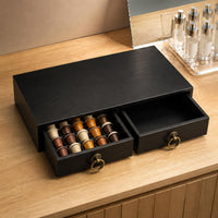 Perfume Organizer Stand Desktop Size Cosmetics Storage Rack Space-Saving Tiered Storage Shelf for Dressing Table