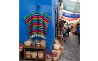 Mexican Poncho Traditional Design Mexican Serape Poncho Lightweight