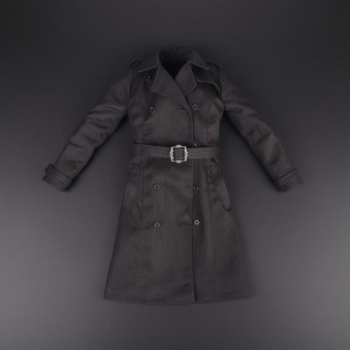 1/6 Scale Female Agent Coat High Intricate 1/6 Scale Outerwear Coat Female Figure Outfit Long-Lasting Cloth Material