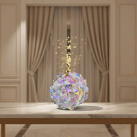 Round Floral Evening Clutch Eye-Catching Fashion Accessory Lightweight for Women