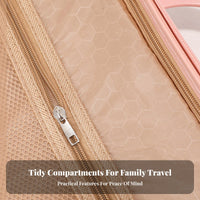 Retro Design 14 Inch Makeup Case Long-Lasting Handle 14 Inch Cosmetic Suitcase Double Zipper for Travelers, Moms, Vacation, Business Trip