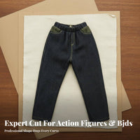 1/6 Scale Doll Jeans Trendy Design 1/6 Scale Jeans Realistic Texture