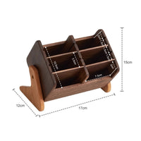 Wooden Cosmetic Storage Box Stylish Vanity Organizer with Dividers Versatile Case for Women, Bedroom