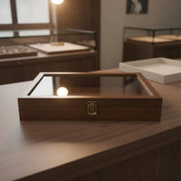 Clear Lid Wooden Box Long-Lasting Construction Wood Jewelry Storage Box Multipurpose Handmade for Hobbyists