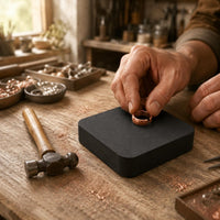 Circular Hammering Block Shock-Absorbing Bench Anvil Pad Long-Lasting