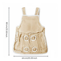 Cat Holding Apron Soft and Comfortable Pet Pouch Apron Adjustable Openings