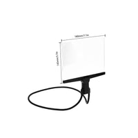 Handsunrestricted Neck Magnifier Rectangular Lens Flexible Gooseneck Magnifier