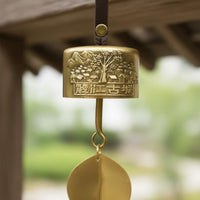 Chinese Design Wind Chime Easy to Hang Vintage Copper Bell Robust Construction