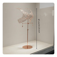 Half Torso Lingerie Display Stand Stable Base Metal Lingerie Mannequin