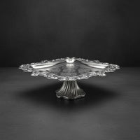 Silver Plated Fruit Stand Long-Lasting Construction 2-Tier Serving Tray