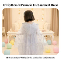 Hooded ice crystal Shawl Princess design Dress-up Cloak Sparkling ice crystals