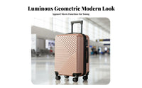 360° Wheels Hardshell Carry-on Large Capacity Suitcase Minimalist Design Luggage Spacious Interior for Vacationers, Frequent Flyers, Business Professionals, Vacations, Weekend Trips Getaways, Road Trips