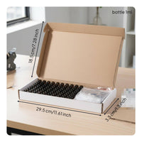 100 Pieces Mini Amber Glass Bottle Protection Perfume Sample Vial Travel Size
