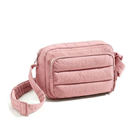 Quilted Crossbody Bag Adjustable Strap Puffer Shoulder Bag Anti-Skimming Technology Puffer Shoulder Purse for Women