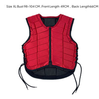 Horse Riding Vest Ergonomic Shape Equestrian Guard Laced Side Adjustment Equestrian Shielded Vest for Adults, Kids