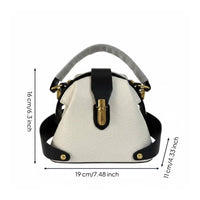 Top Handle Crossbody Bag Soft Leather Crossbody Handbag Scratch Resistant Top Handle Purse for Women