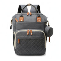 Multifunction Diaper Bag Multiple Compartments Woven Diaper Backpack