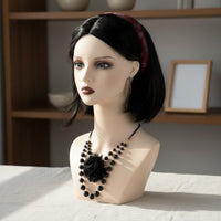 PVC Hairpiece Display Head Long-Lasting Jewelry Display Head Easy to Clean
