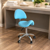Height-Adjustable Swivel Chair Contoured PU Leather Office Chair Support Work Furniture