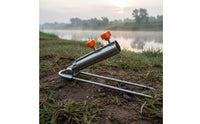 Ground Stake Rod Holder Portable Fishing Rod Ground Stand Metal Fishing Pole Stake Wear-Resistant Easy to Use for Lakeside