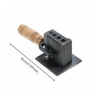 Ingot Hardwood-Handle Ingot Form Handle Jewelry Casting Form European Metalworking Tool for Metalworkers