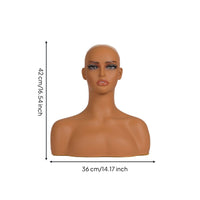 Wig Display Head Life-Size Hair Mannequin Head for Photo, Salon Owners