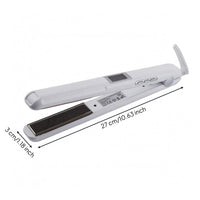Adjustable Intensity High-Frequency Hair Straightener No-Heating Plate Infrared Hair Straightener Built-in Display Flat Iron Control Buttons
