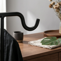 Crossbar Display Stand Stable Base Scarf Display Stand Space-Saving T Vertical Handbag Holder for Boutique Owners