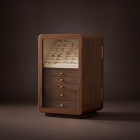 Jewelry Box with Glass Door Multi-Drawer Furniture Large-Capacity for Women