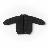 Doll Clothes 1 Piece Button up Knit Cardigan Cropped