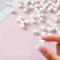 400 Pieces Mini Nail Sponge Cube Precise Application for Home Manicure
