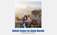 Bohemian Ethnic Cape, Knitted Travel Shawl, Women's Poncho, Outdoor Wrap