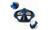 Diving Mask with Camera Mount Dual Lens Goggles Soft Silicone for Divers