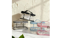 Holographic Makeup Bag Zippered Closure Transparent Toiletry Bag Double Layer