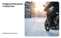 Waterproof Motorcycle Leg Warmers Easy On Detach Fastener Motorcycle Leg Warmers Fleece Lined Knee Guards Reflective Strips