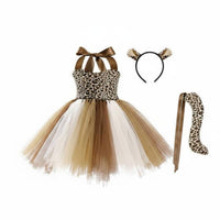 Tiger Tutu Costume Set Skin-Friendly Tiger Tutu Set Adjustable Halter Neck