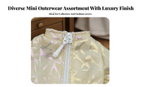 1/12 Scale Doll Jacket Miniature Zipper Jacket for 6inch Action Figures Accs clothes