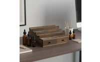 Stepped Display Riser with Drawers Sturdy Desktop Perfume Holder Large Capacity