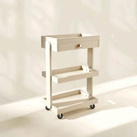 Salon Cart with Drawers 3-Tier Beauty Salon Cart Mobile for Salons