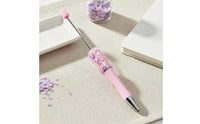 DIY Beadable Pen Black Ink Beadable Pen Comfortable Grip for Students, Crafters
