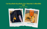 Orange Tabby Keychain, Cartoon Animal Bag & Car Charm