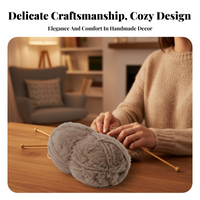 Soft Faux Knitting Yarn for DIY Scarf & Hat