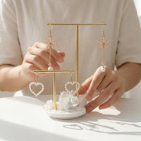 Jewelry Display Stand Elegant Necklace Bracelet Organizer Sturdy