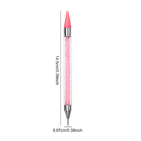 Rhinestone Picker with Steel Tip Double-Headed Tool Reusable for Manicure