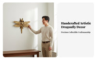 Dragonfly Wall Decor Retro Design 3D Dragonfly Wall Decor Detailed Home Decoration for Collectors