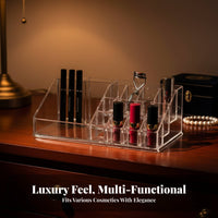 Acrylic Makeup Organizer Dustproof Transparent Vanity Organizer for Bathroom