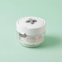 Oral Retainer Case Two-Color Retainer Cleaning Case with Mirror Item